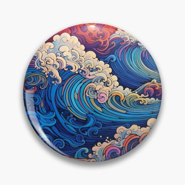 Item preview, Abstract Ocean Waves Pattern designed and sold by Desfix.
