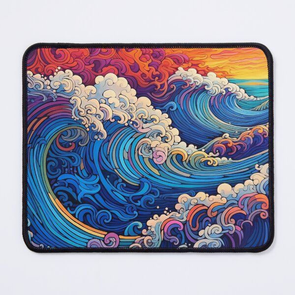 Item preview, Abstract Ocean Waves Pattern designed and sold by Desfix.