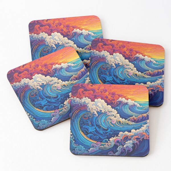 Item preview, Abstract Ocean Waves Pattern designed and sold by Desfix.
