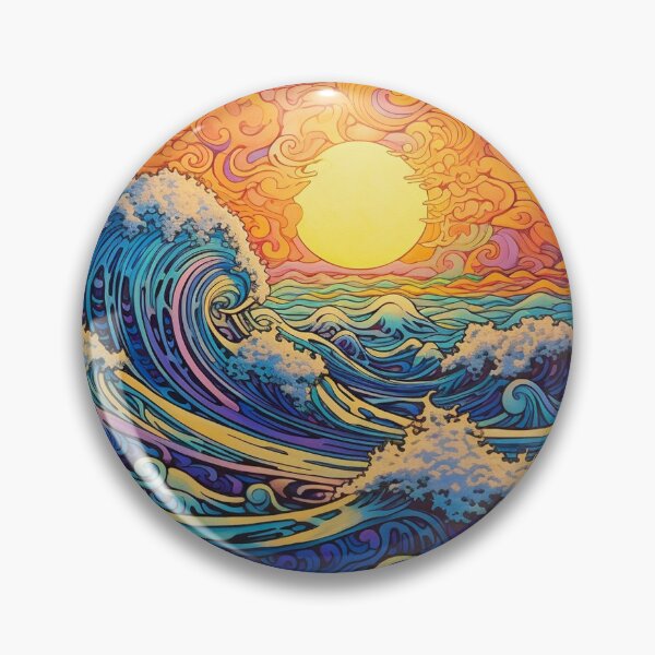 Item preview, Abstract Ocean Waves Pattern designed and sold by Desfix.