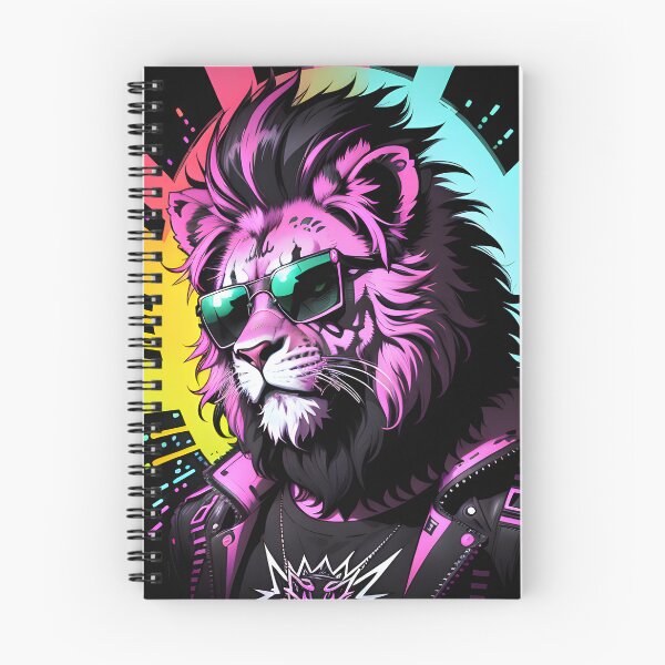 Item preview, Trendy lion look: glasses, neon colors and a touch of wildness designed and sold by danh1z.