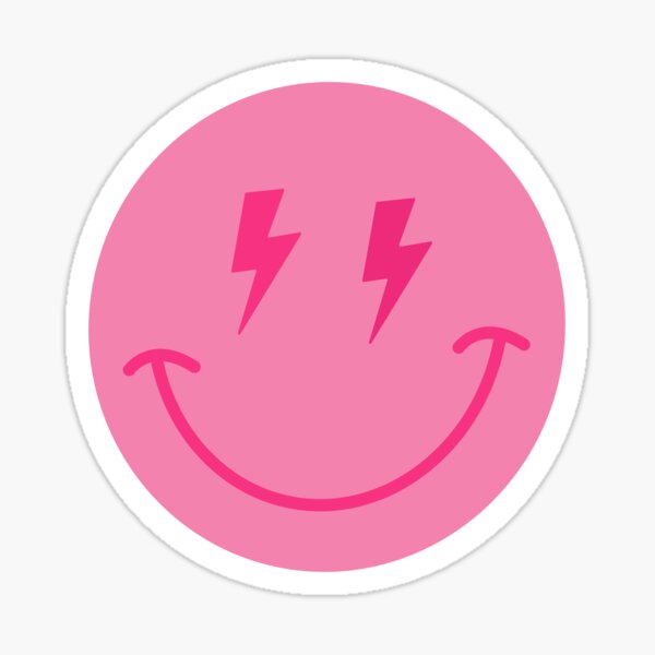 SLAAAY | Pink Heart Preppy Aesthetic | White Background | Sticker