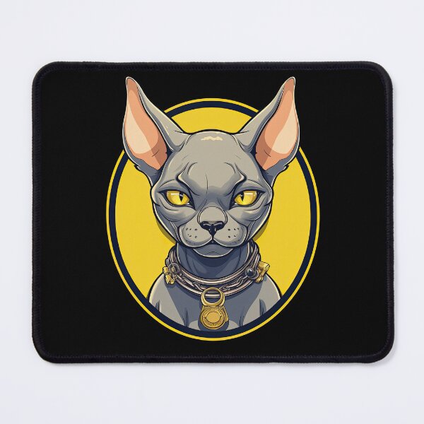 Item preview, Cartoon Sphynx Cat Face Sticker | Edgy Caricatures designed and sold by TortoPlusa.