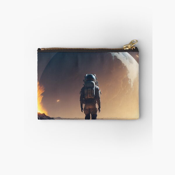 Item preview, Digital Art: Futuristic Astronaut on the Moon - Serenity Amidst Solitude designed and sold by PixelSpectrum.