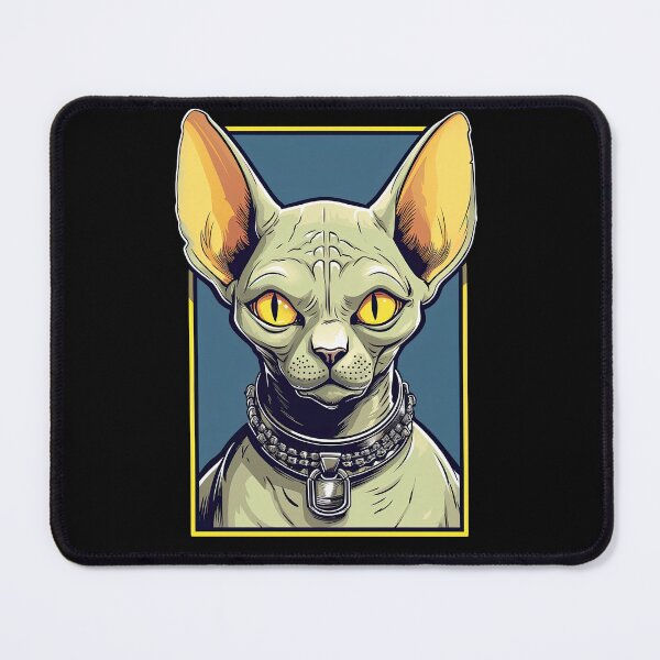 Item preview, Cartoon Sphynx Cat Face Sticker | Edgy Caricatures designed and sold by TortoPlusa.