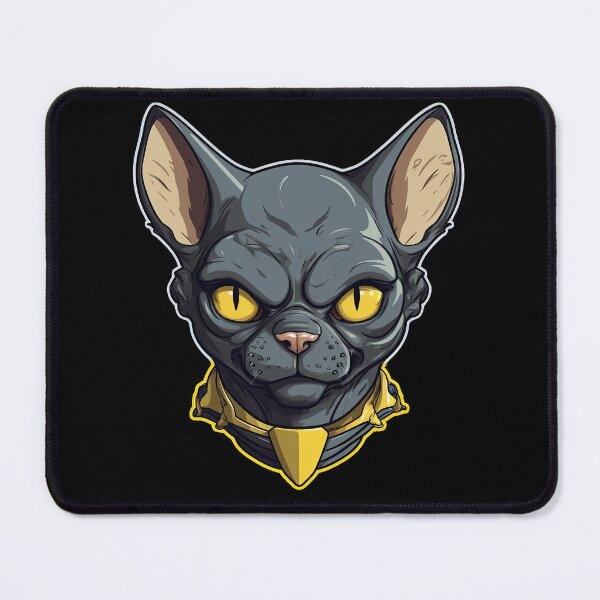 Item preview, Cartoon Sphynx Cat Face Sticker | Edgy Caricatures designed and sold by TortoPlusa.