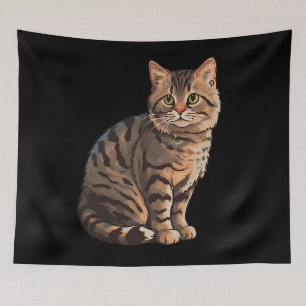 Item preview, Adorable American Bobtail Cat. designed and sold by FluffyCute.
