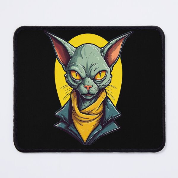Item preview, Cartoon Sphynx Cat Face Sticker | Edgy Caricatures designed and sold by TortoPlusa.