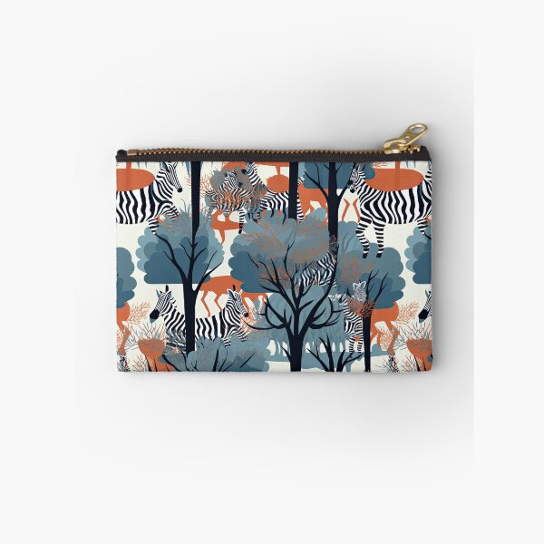 Item preview, Colorful Animals Zebras and Trees Abstract Pattern designed and sold by Wonder Of Light.