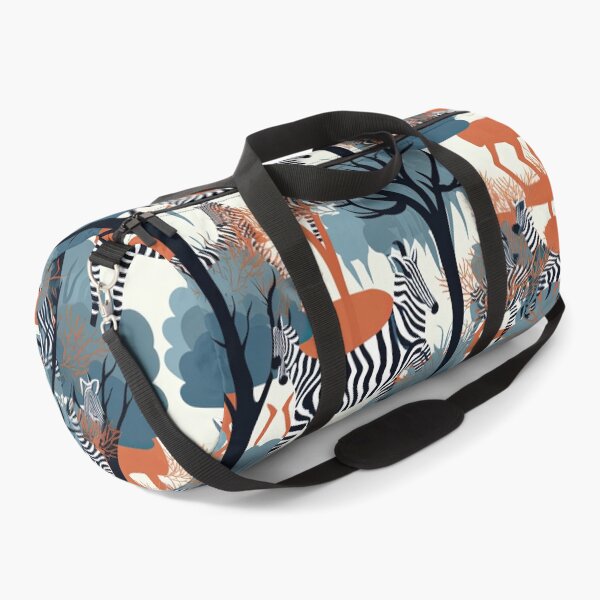 Item preview, Colorful Animals Zebras and Trees Abstract Pattern designed and sold by Wonder Of Light.