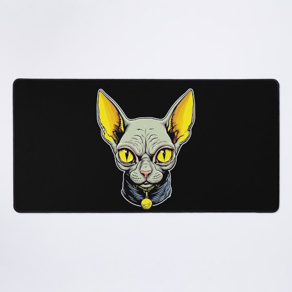 Item preview, Cartoon Sphynx Cat Face Sticker | Edgy Caricatures designed and sold by TortoPlusa.
