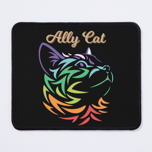 Item preview, LGBT Ally Cat, Be Kind Gay Rainbow, LGBTQ Pride March 2023 designed and sold by Cryptohaven.