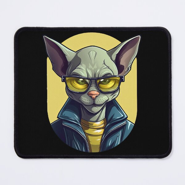 Item preview, Cartoon Sphynx Cat Face Sticker | Edgy Caricatures designed and sold by TortoPlusa.