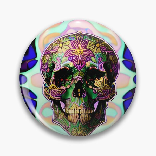 Item preview, Trippy Psychedelic Art Nouveau Skull 14 designed and sold by Benito Del Ray.