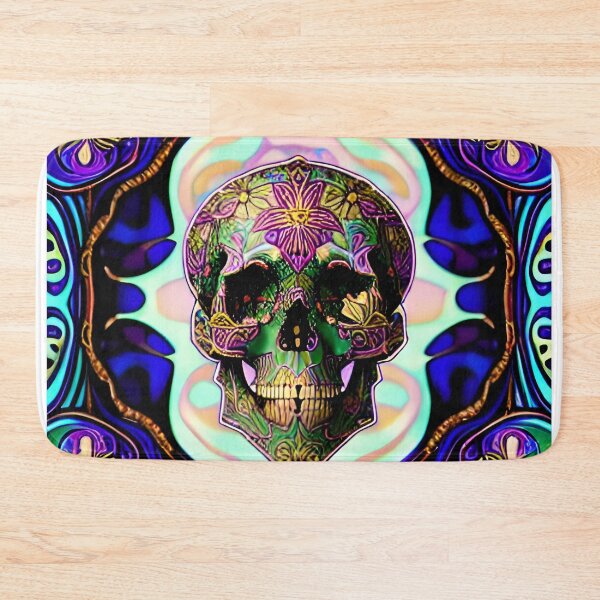 Item preview, Trippy Psychedelic Art Nouveau Skull 14 designed and sold by Benito Del Ray.