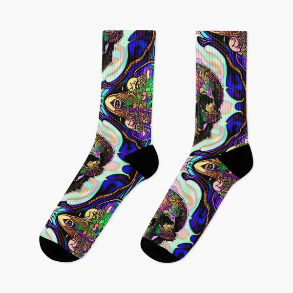 Item preview, Trippy Psychedelic Art Nouveau Skull 14 designed and sold by Benito Del Ray.