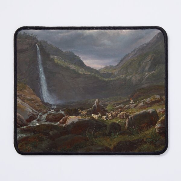 Item preview, Feige Waterfall, Lysterfjord, Norway | Johan Christian Dahl | 1848 Landscape Art designed and sold by CJET.
