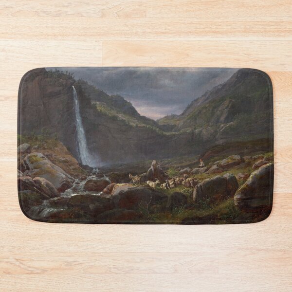 Item preview, Feige Waterfall, Lysterfjord, Norway | Johan Christian Dahl | 1848 Landscape Art designed and sold by CJET.