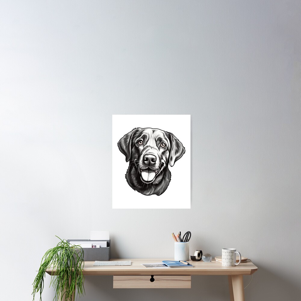 Vista previa del artículo con la obra «Póster», diseñado y vendido por LabelLover.