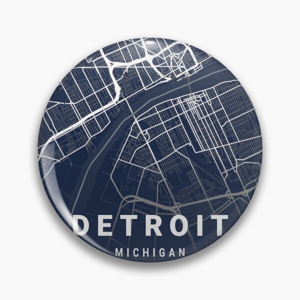 Item preview, City Map of Detroit Michigan United States designed and sold by More than Myriad.