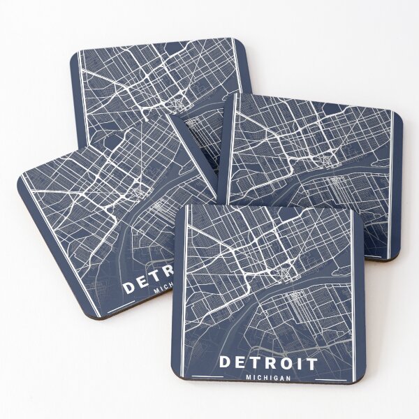 Item preview, City Map of Detroit Michigan United States designed and sold by More than Myriad.