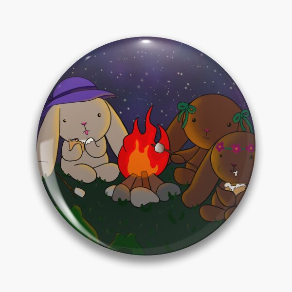Item preview, Bunny trio friends camping designed and sold by ileandraws.