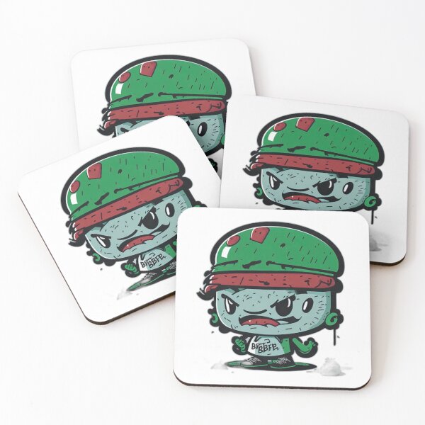 Item preview, Digital Art: Futuristic Evil Cartoon Character in a Green Hat - Dark Delights designed and sold by PixelSpectrum.