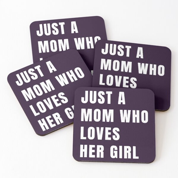 Item preview, Just a Mom who loves her girl V white designed and sold by ThiagoSDantas.