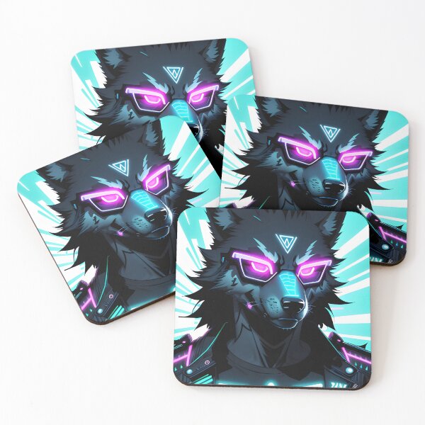 Item preview, Wild wolf with style | T-shirt in bright neon colors designed and sold by danh1z.