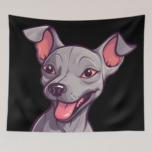 Item preview, Terrier sin pelo americano feliz. designed and sold by FluffyCute.