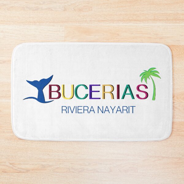 Item preview, Bucerias Mexico - Riviera Nayarit - Nuevo Vallarta Text with Whale Tail and Palm Tree designed and sold by Chantockey.