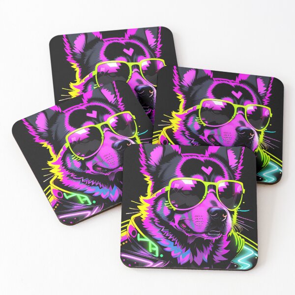 Item preview, Hip wolf with neon glasses | Fashionable t-shirt designed and sold by danh1z.