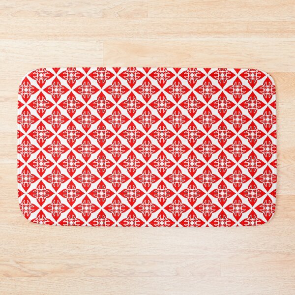 Item preview, HERALDIC ROSE PATTERN. RED AND WHITE. designed and sold by 5hertz.