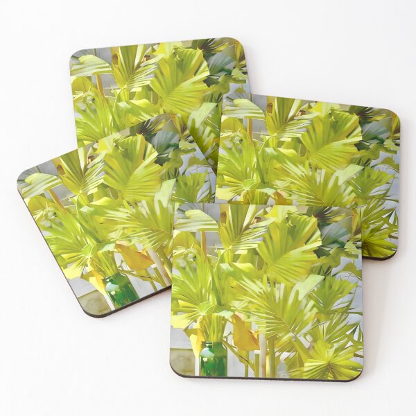 Item preview, Palm Leaves with Green Bottle  designed and sold by Dana Roper.