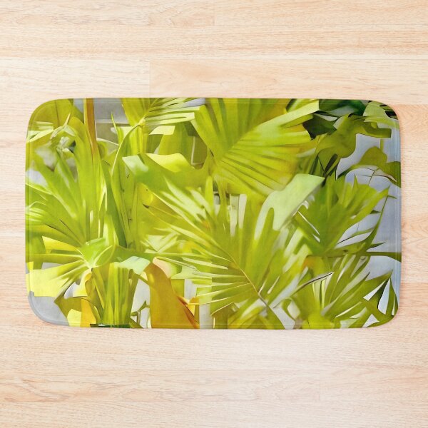 Item preview, Palm Leaves with Green Bottle  designed and sold by Dana Roper.