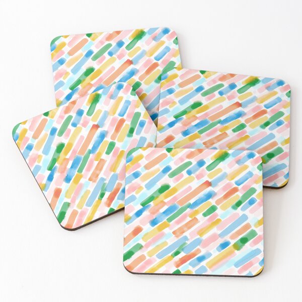 Item preview, Dreamy Watercolor Dashes Diagonal  designed and sold by Jacqueline Maldonado.