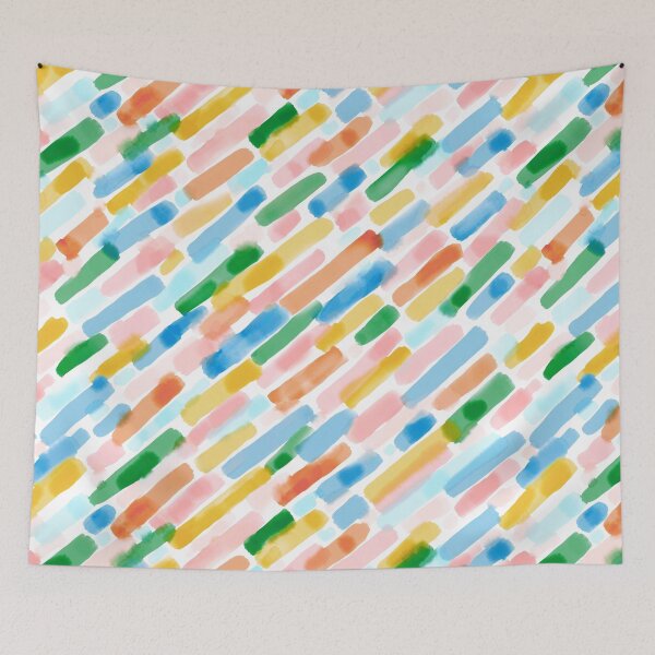 Item preview, Dreamy Watercolor Dashes Diagonal  designed and sold by Jacqueline Maldonado.