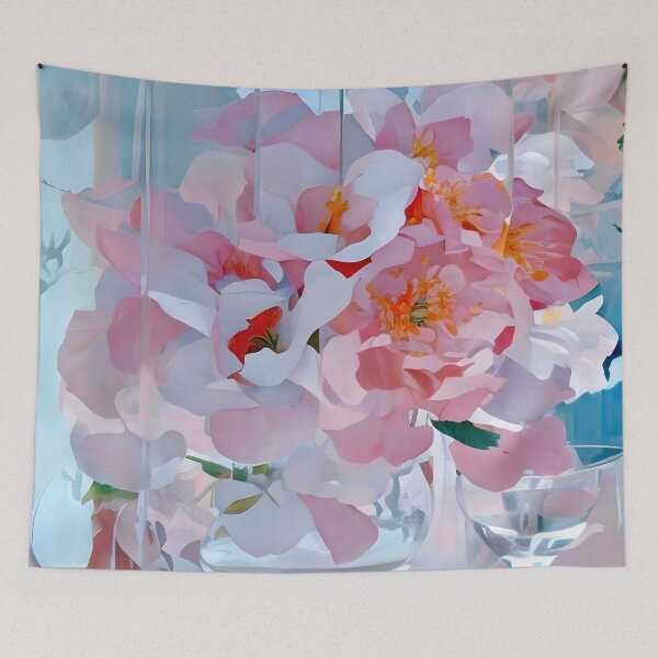 Item preview, Pink Bouquet in Crystal Vase designed and sold by Dana Roper.