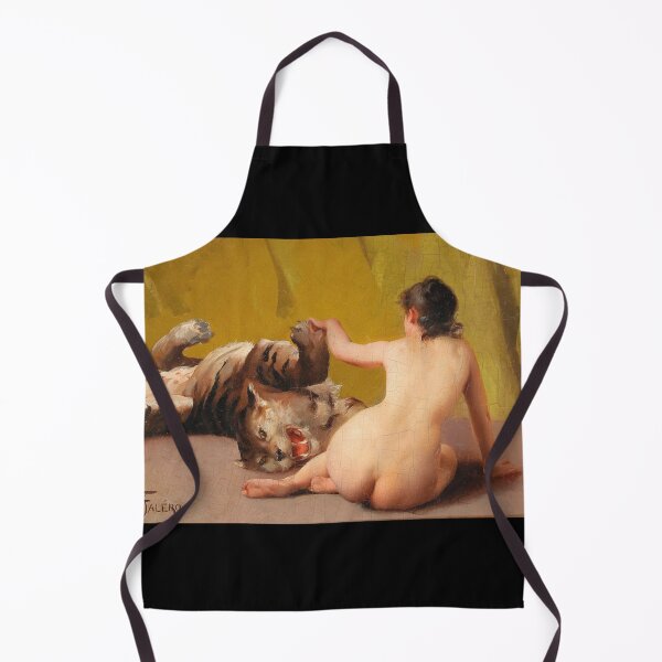Item preview, Playing with the Tiger Luis Ricardo Falero (Spanish, 1851 – 1896) designed and sold by ohhsomefinds.