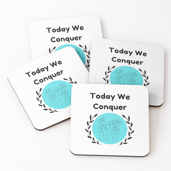Item preview, Today We Conquer - Motivational Quote designed and sold by Designspot2020.