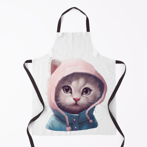 Item preview, Winter Kitten: Little Explorer in Blue Sweatshirt designed and sold by Casanova Originals.