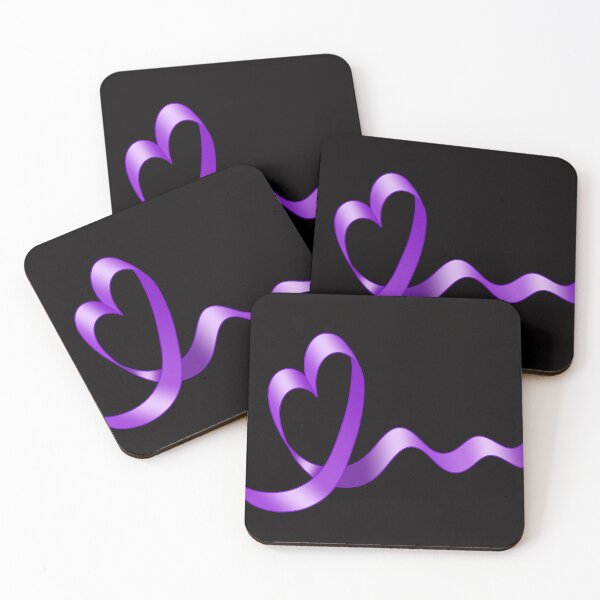 Item preview, Purple Awareness Ribbon with Heart designed and sold by Alondra.