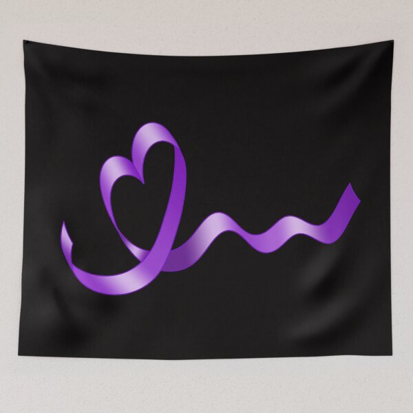 Item preview, Purple Awareness Ribbon with Heart designed and sold by Alondra.