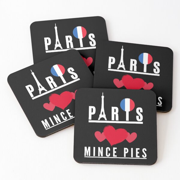 Item preview, Paris Loves Mince Pies  Cityscape (with white text) designed and sold by MPC-Mince-Pies.