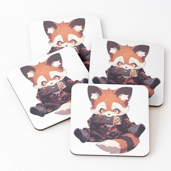 Item preview, Cute red panda biting gamepad designed and sold by Wojciech Wolan.