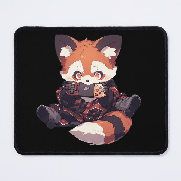 Item preview, Cute red panda biting gamepad designed and sold by Wojciech Wolan.