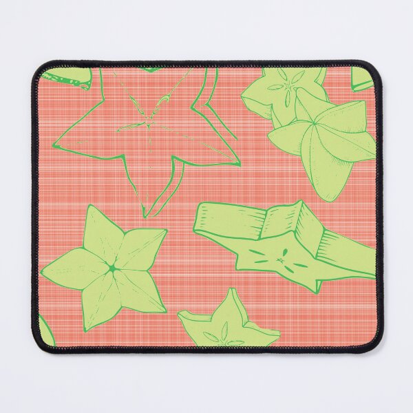 Item preview, Pattern - Starfruit with beige tartan lines designed and sold by Eejee-SK.