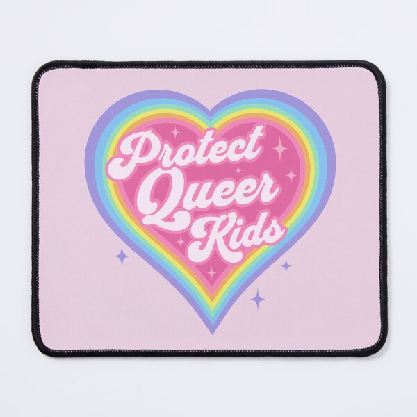 Item preview, Protect Queer Kids Retro Rainbow Heart LGBTQ Kawaii Cute Gay Pride  designed and sold by PUFFYP.