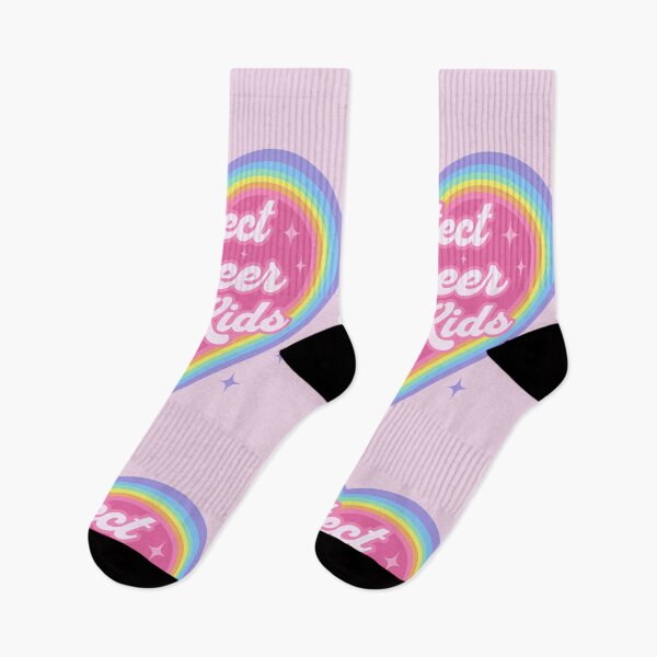 Item preview, Protect Queer Kids Retro Rainbow Heart LGBTQ Kawaii Cute Gay Pride  designed and sold by PUFFYP.