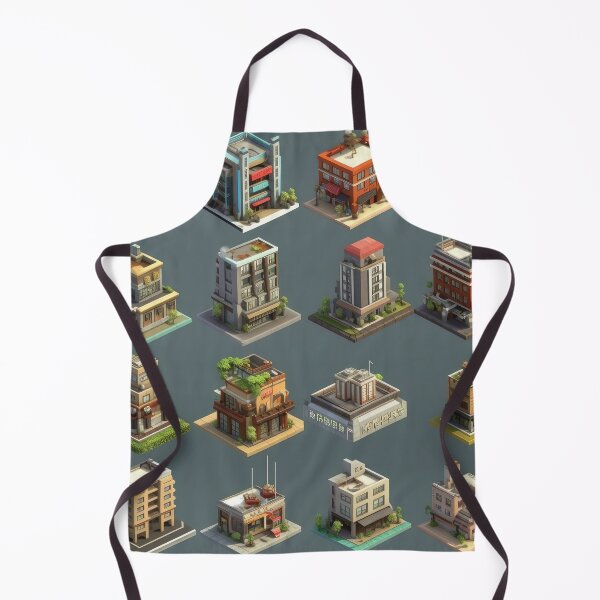 Item preview, Buildings Pattern designed and sold by SpicyGraphicArt.